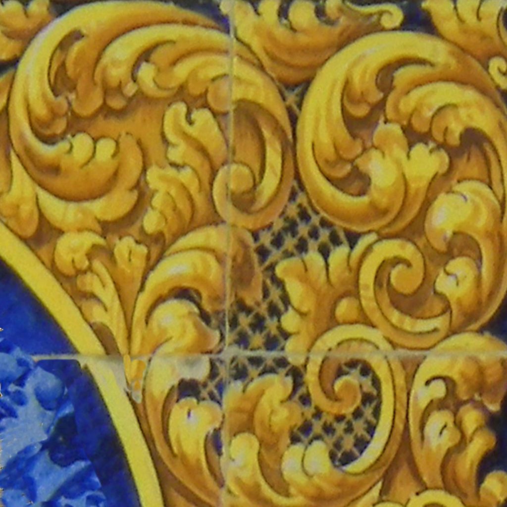fragmento azulejo virgen de belen